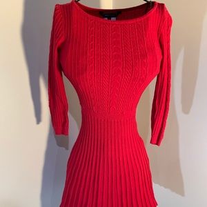 BCBG Red sweater dress